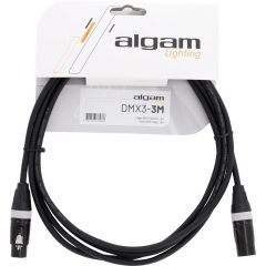 Algam Lighting DMX3-3M - Câble DMX 3 points 3m - Vue 1